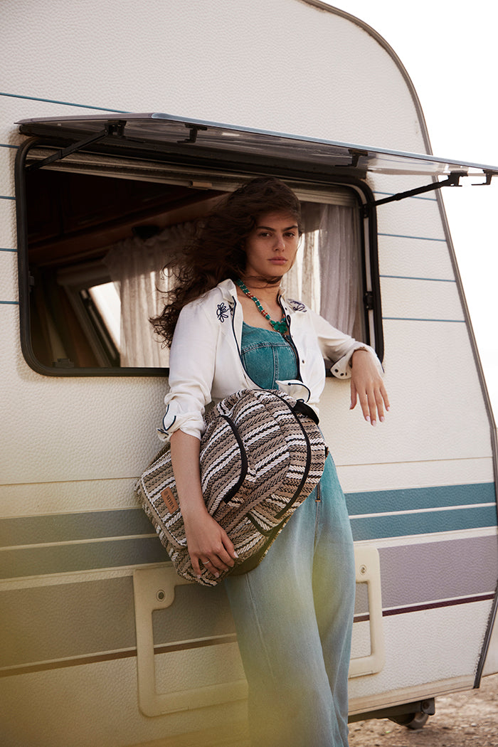 Echoes of Earth Backpack in Sandy Ridge