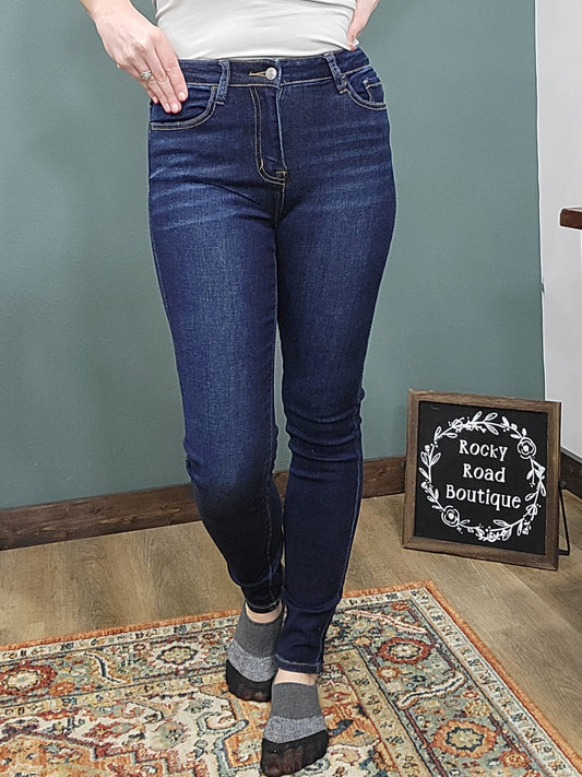 Lovervet Dark Wash High Rise Skinny Jeans