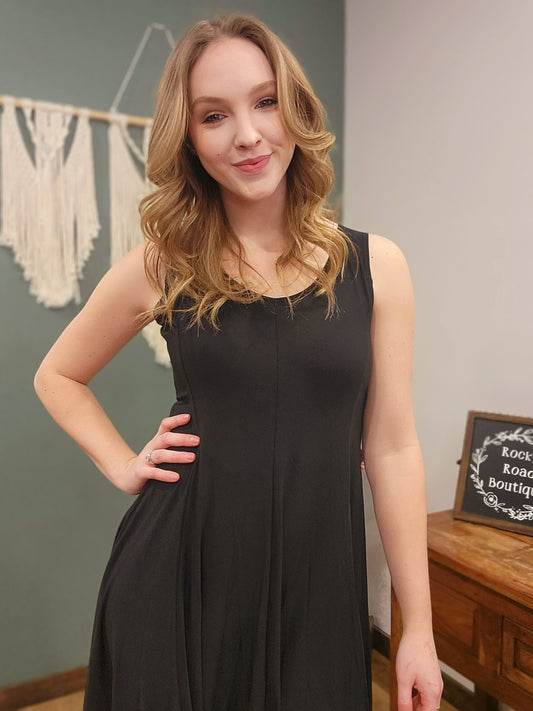 Creation Black Tank Dress