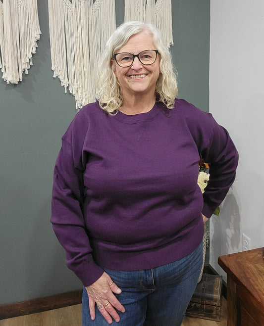 Staccato Purple Sweater