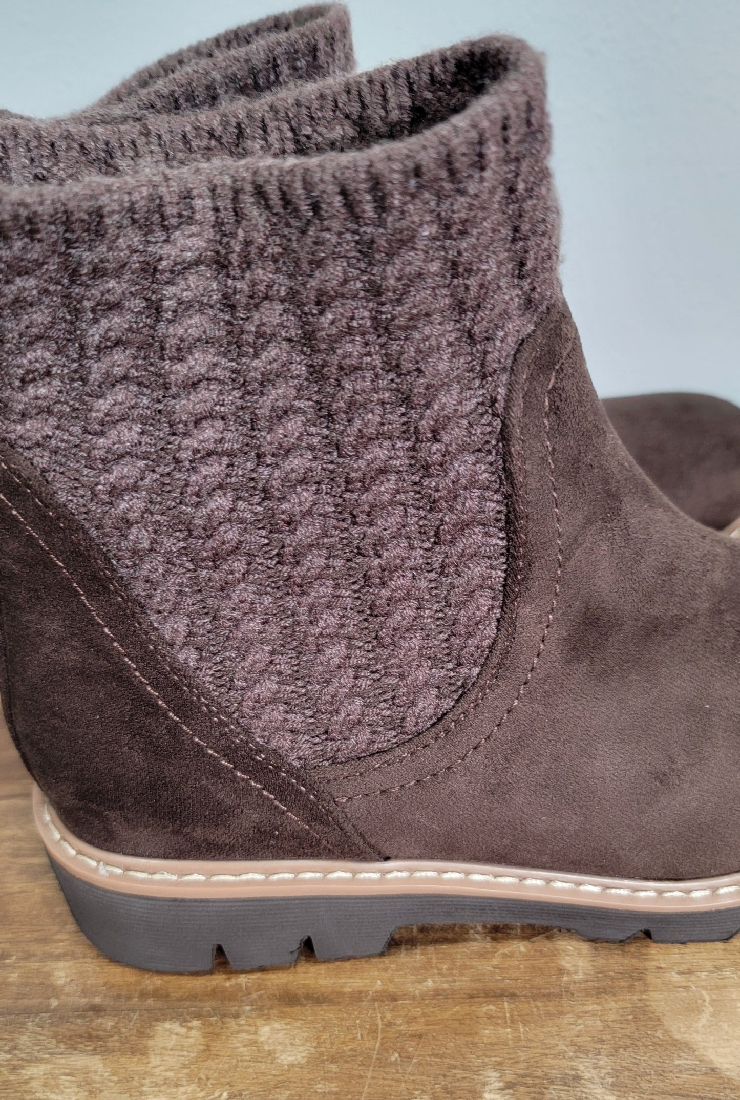 Corkys Keep Me Warm Faux Suede Boot - Chocolate