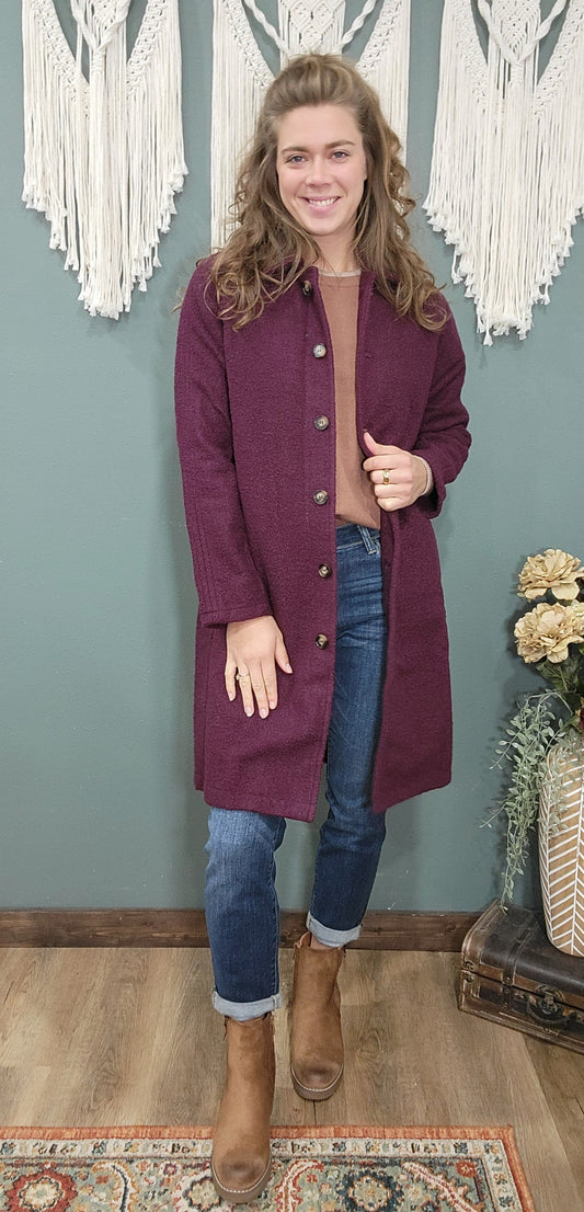 Hem & Thread Purple Coat
