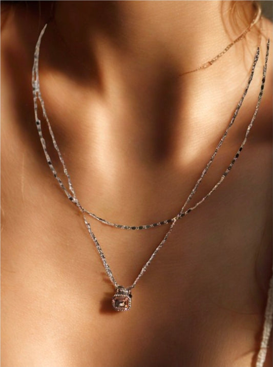 Rose Gold Dual Layer Necklace