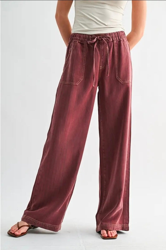 Mica Denim High Rise Wide Leg Jogger - Matisse