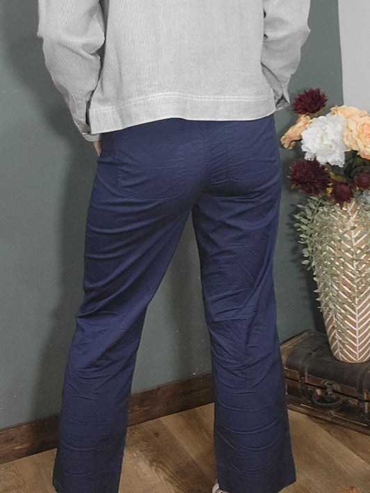 Dash Linen Navy Pants
