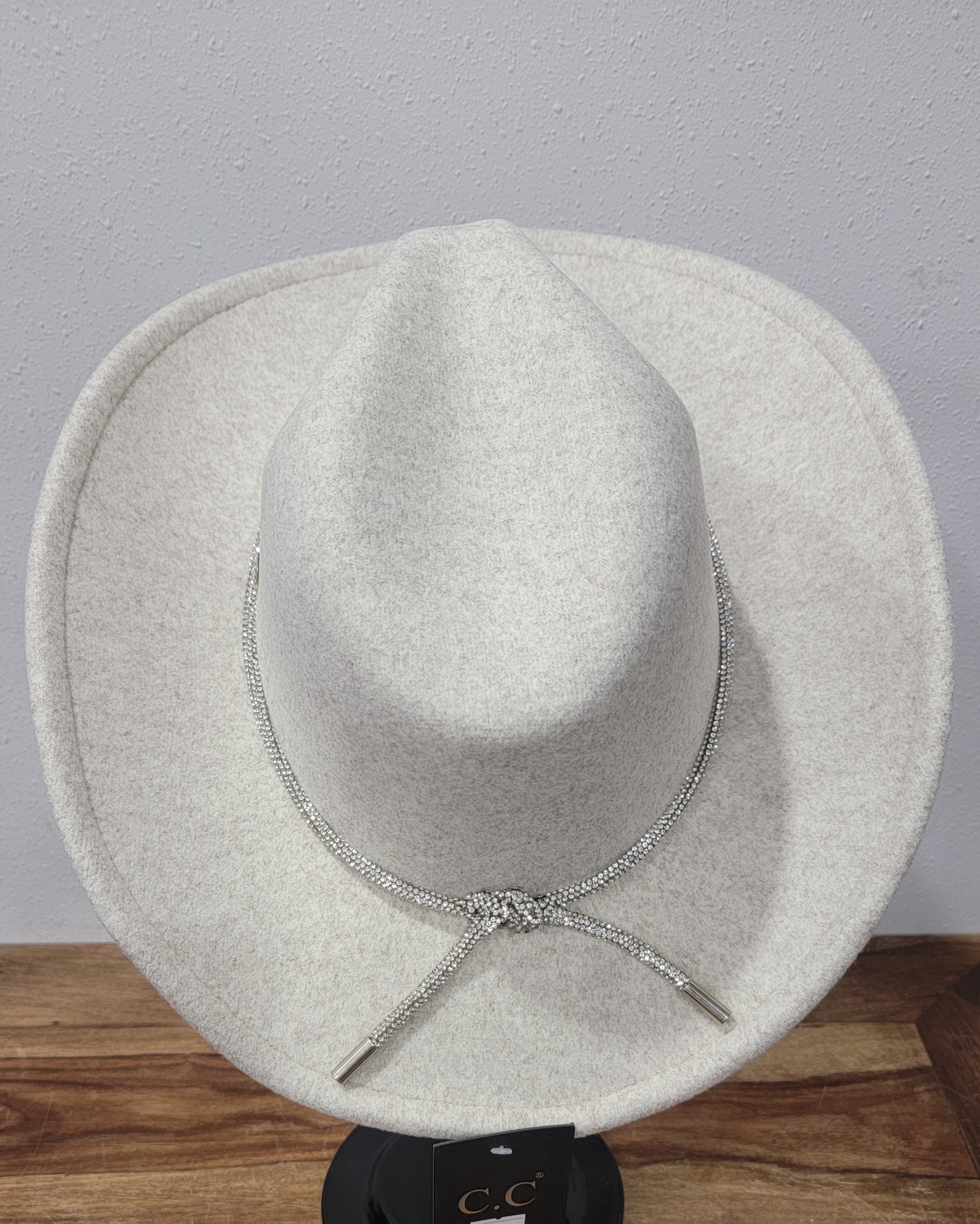 CC Beanie Western Cowboy Hat - Heather Oatmeal