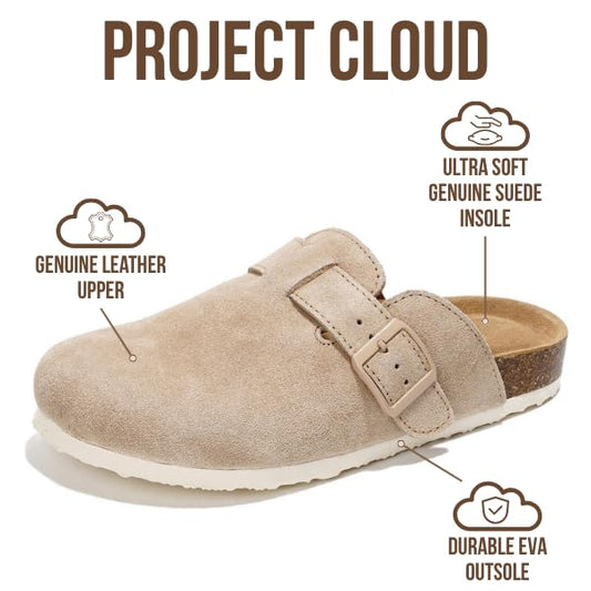Project Cloud Belmont Clog - Sand Suede