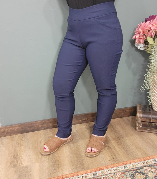 N Touch Orion Navy Dress Pant - Petite