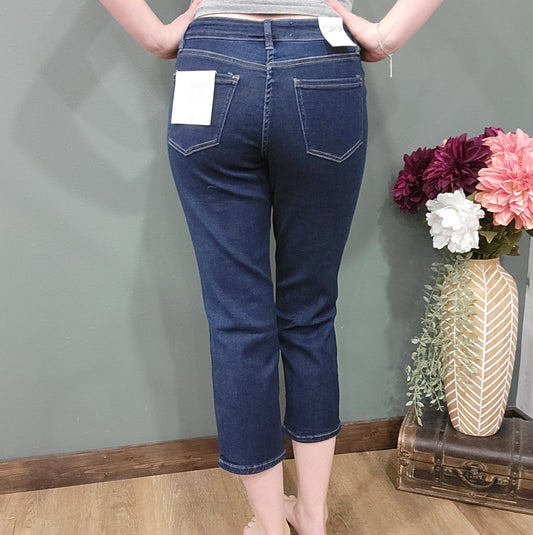 Royalty Dark Wash Tummy Control Slim Straight Jean