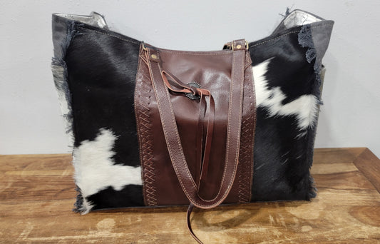 Myra Bag Rosalinda Cross Stitched Weekender Bag #1