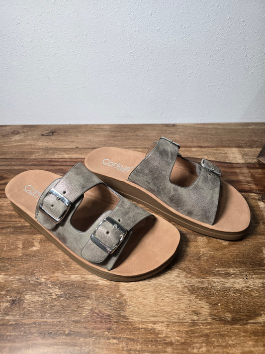 Corkys Let's Be Real Bronze Sandal
