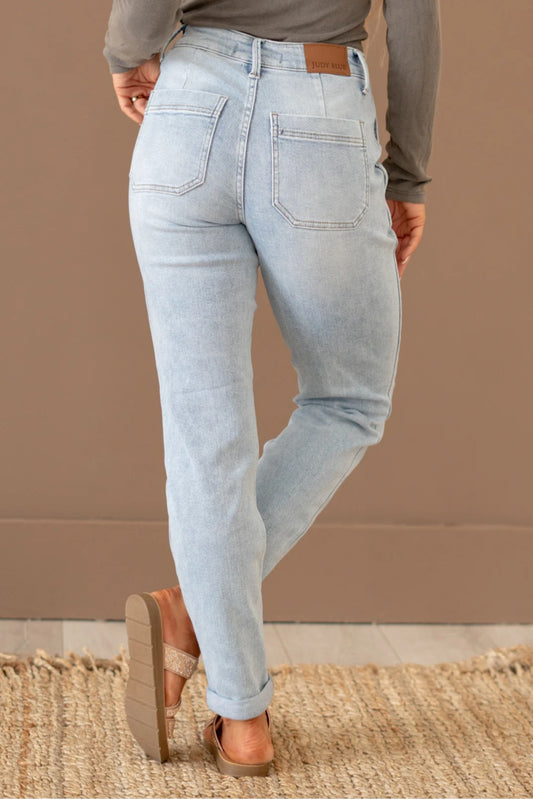 Judy Blue Curvy High Waist Light Wash Jean Jogger