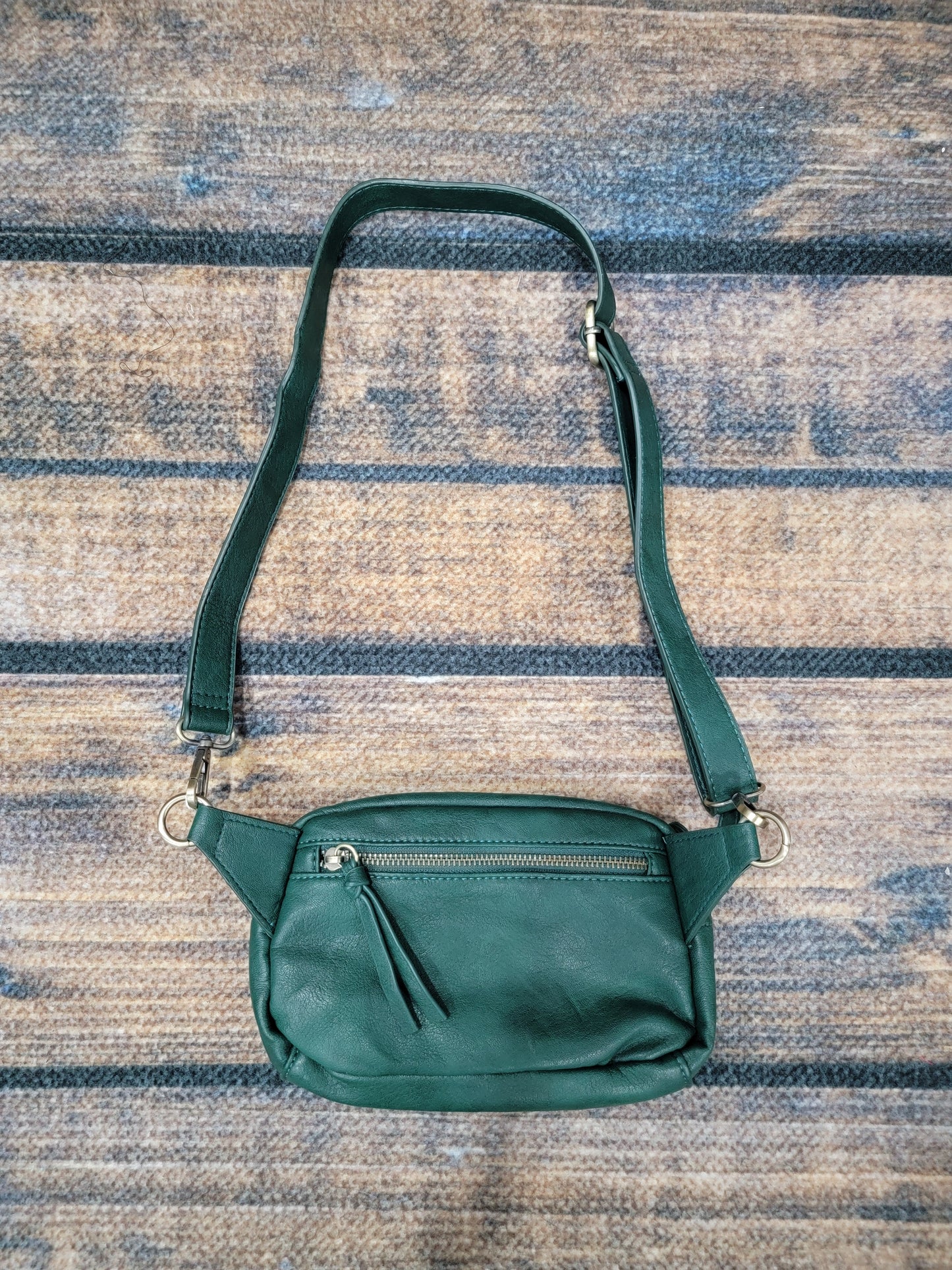 Joy Susan Forest Green Fanny Pack Sling Bag