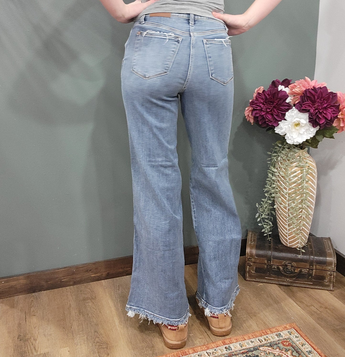 Judy Blue High Waist Retro Wide Leg Jean