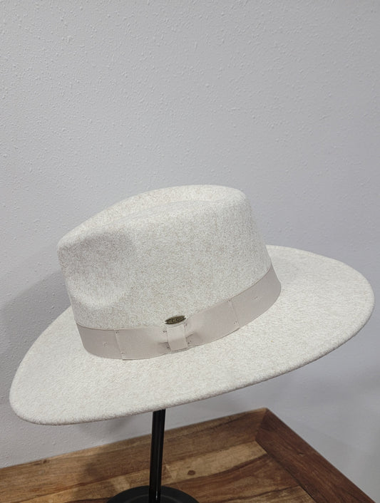 CC Beanie Fedora Hat - Oatmeal