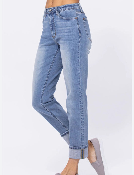 Judy Blue Curvy High Waist Boyfriend Fit Jean