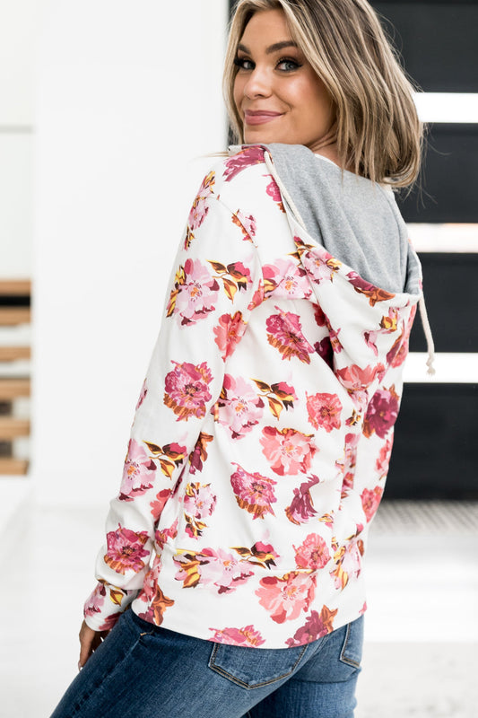 Ampersand Ave Plant A Kiss Half-Zip Sweatshirt