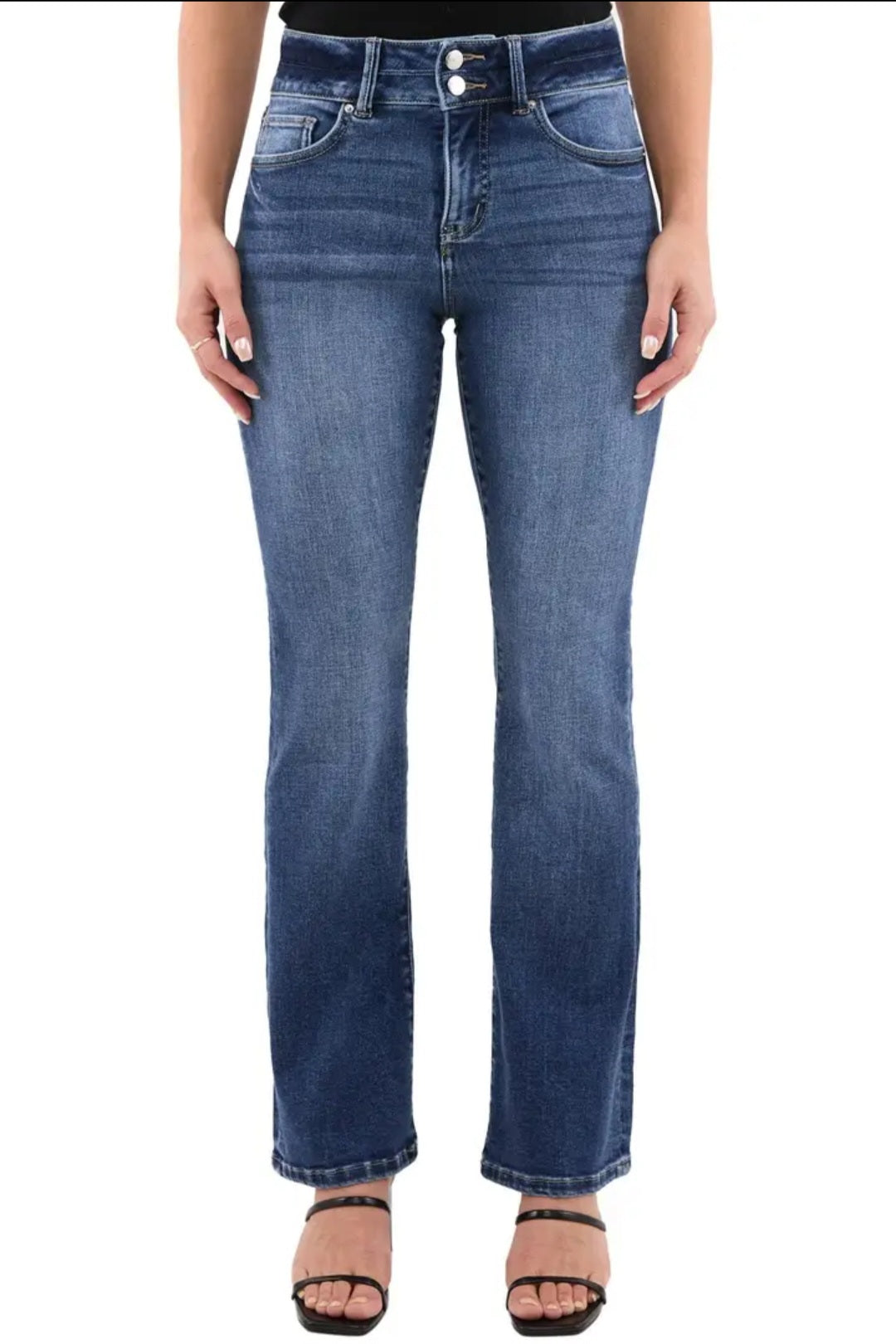 Mia High Rise 2-Button Bootcut RFM Jean