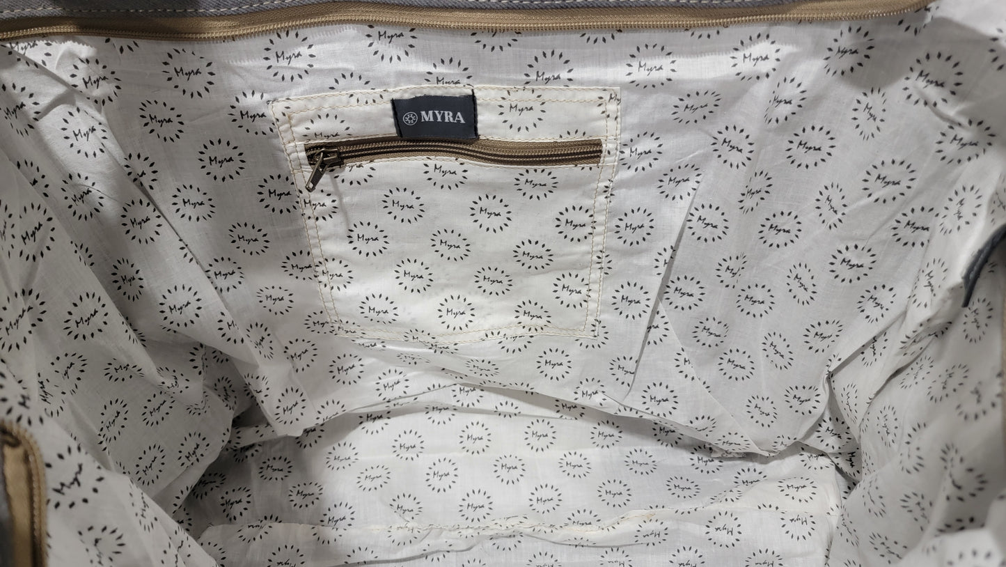 Myra Bag Rosalinda Cross Stitched Weekender Bag #2