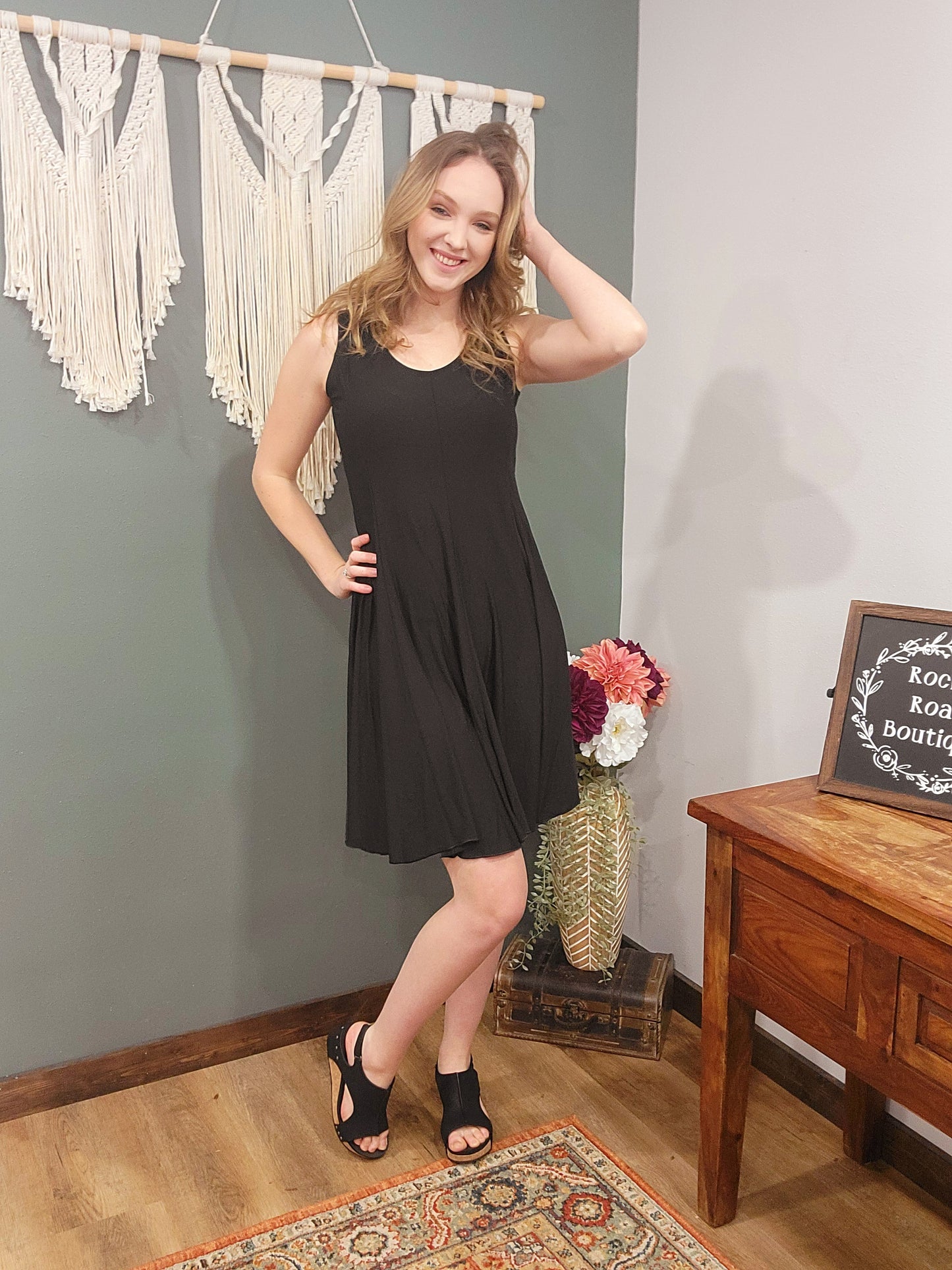 Creation Black Tank Dress