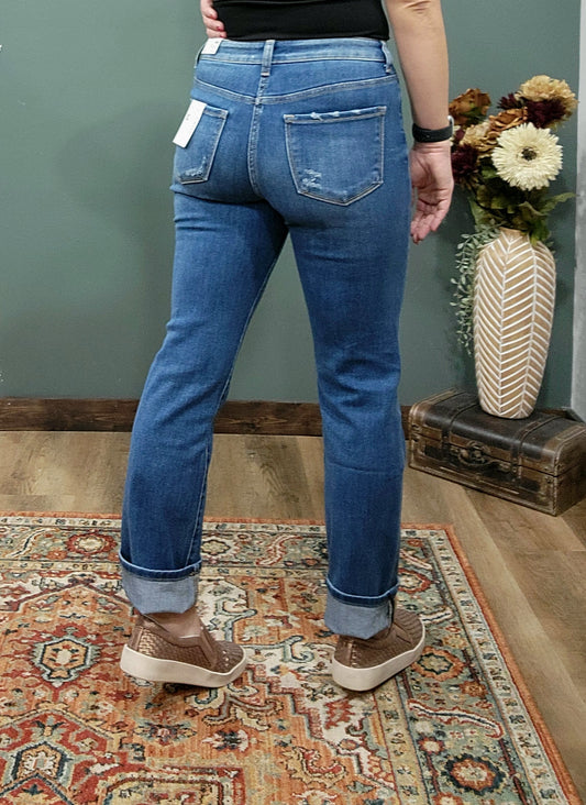 Vervet Jeanne High Rise Slim Straight