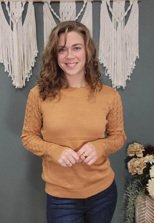 N Touch Mustard Knit Sweater