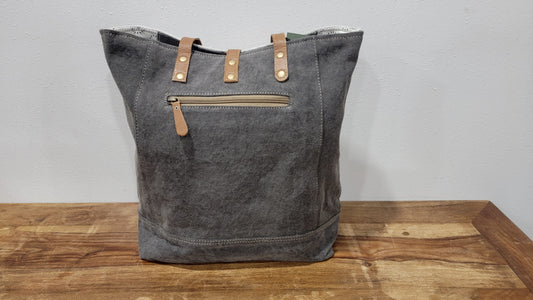 Myra Bag Rock Strewn Canvas & Hair-on Purse
