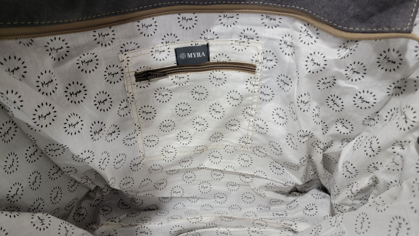 Myra Bag Rosalinda Cross Stitched Weekender Bag #1