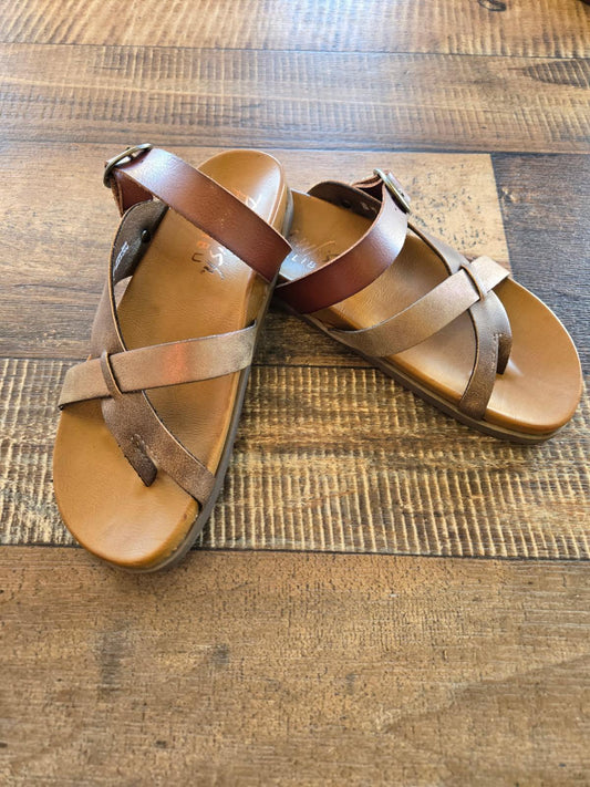 Blowfish Malibu Strappy Sandal- Lilac Walnut