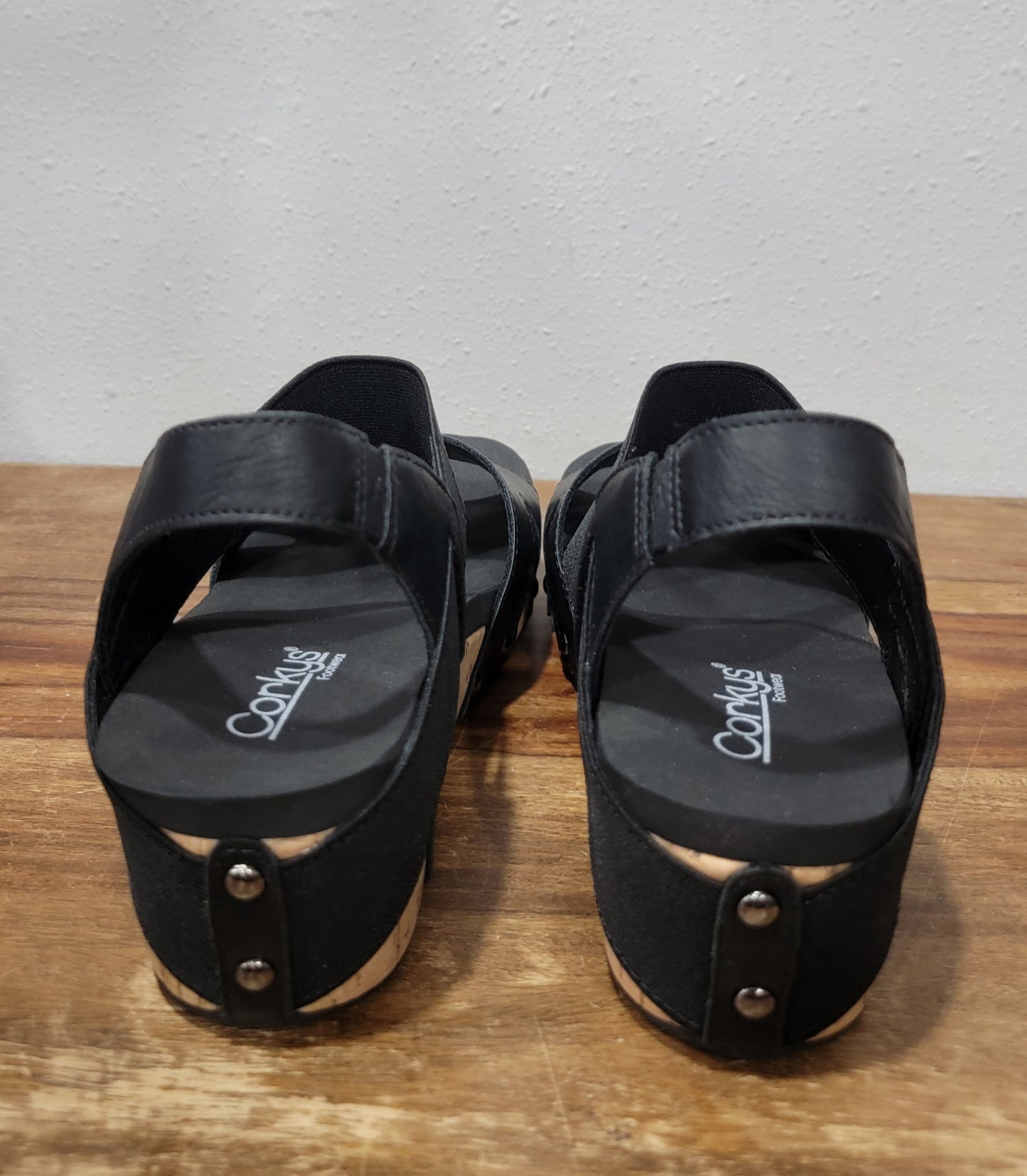 Corkys Better With Time Low Wedge Sandal - Black