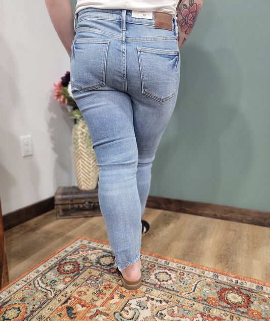 Judy Blue Kick Flare Mid Rise Jean