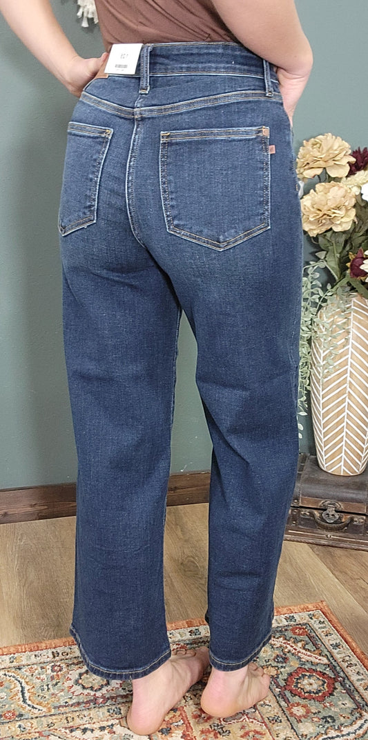 Judy Blue High Rise Cropped Wide Leg Jeans