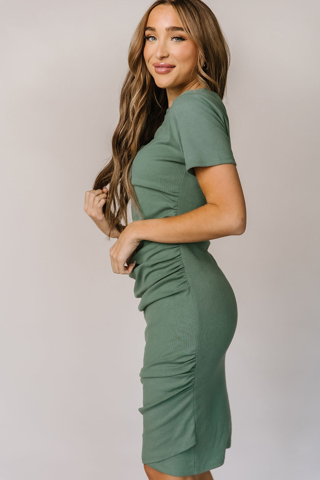 Ampersand Ave Better Than Basic Dress- Sweet Basil