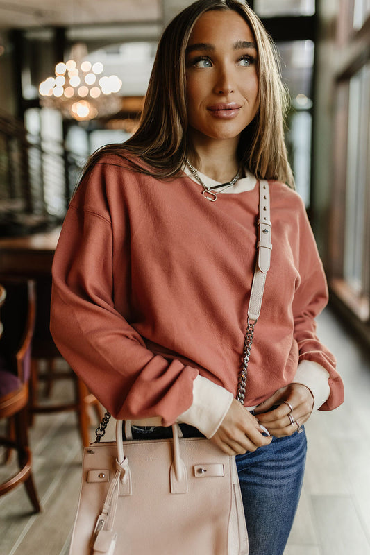 Ampersand Ave Pink Breeze Pullover Sweatshirt