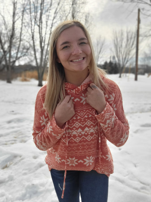 Super Soft Coral Pull Over