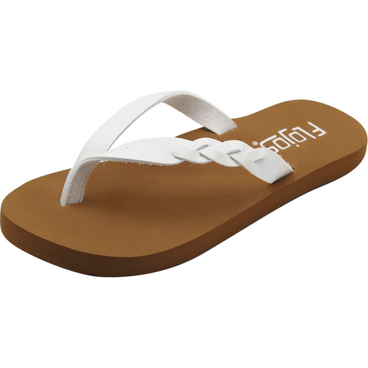 Flojos Kids Serenity Flip Flop- White