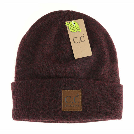 C.C Adult Unisex Ribbed Beanie *Multiple Colors*