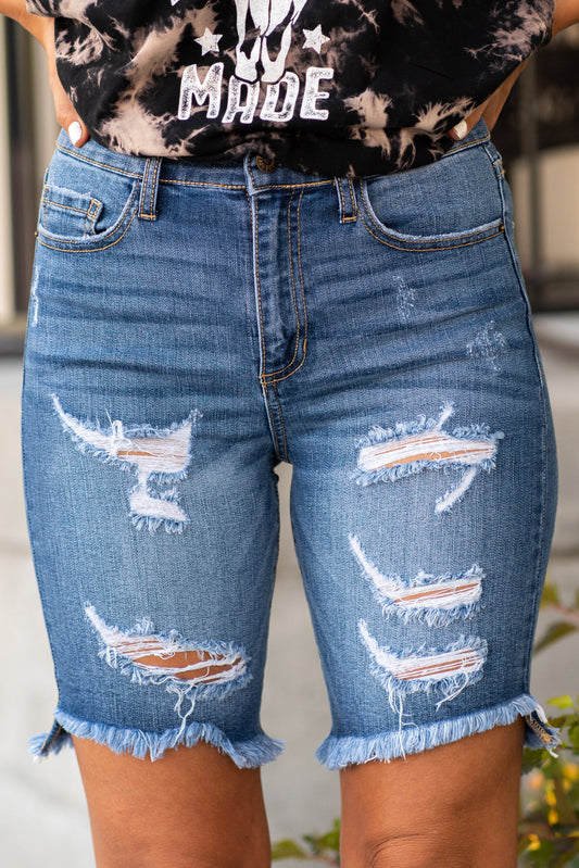 Charlie High-Rise Bermuda Shorts