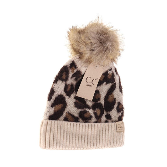 CC Kids Leopard Print Beanie *Multiple Colors*