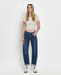 Lovervet Mid Rise Double Cuffed Barrel Jean