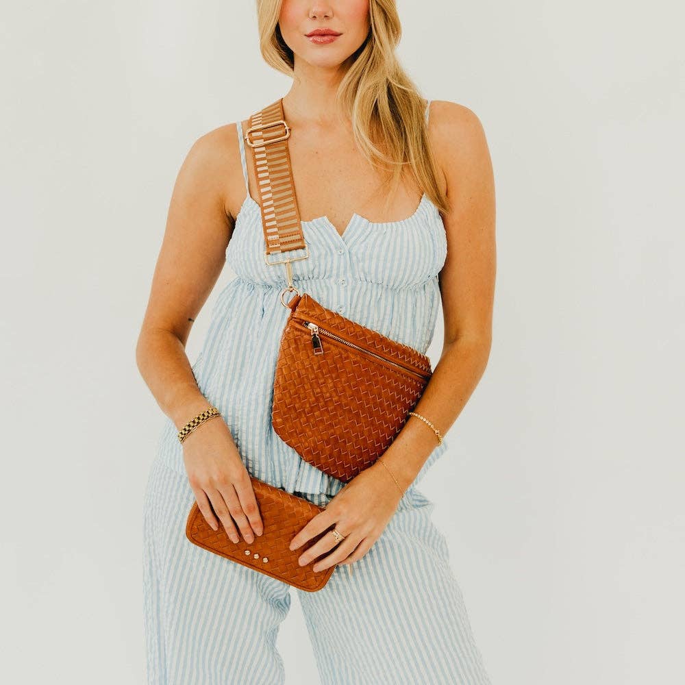Westlyn Woven Bum Bag - Camel