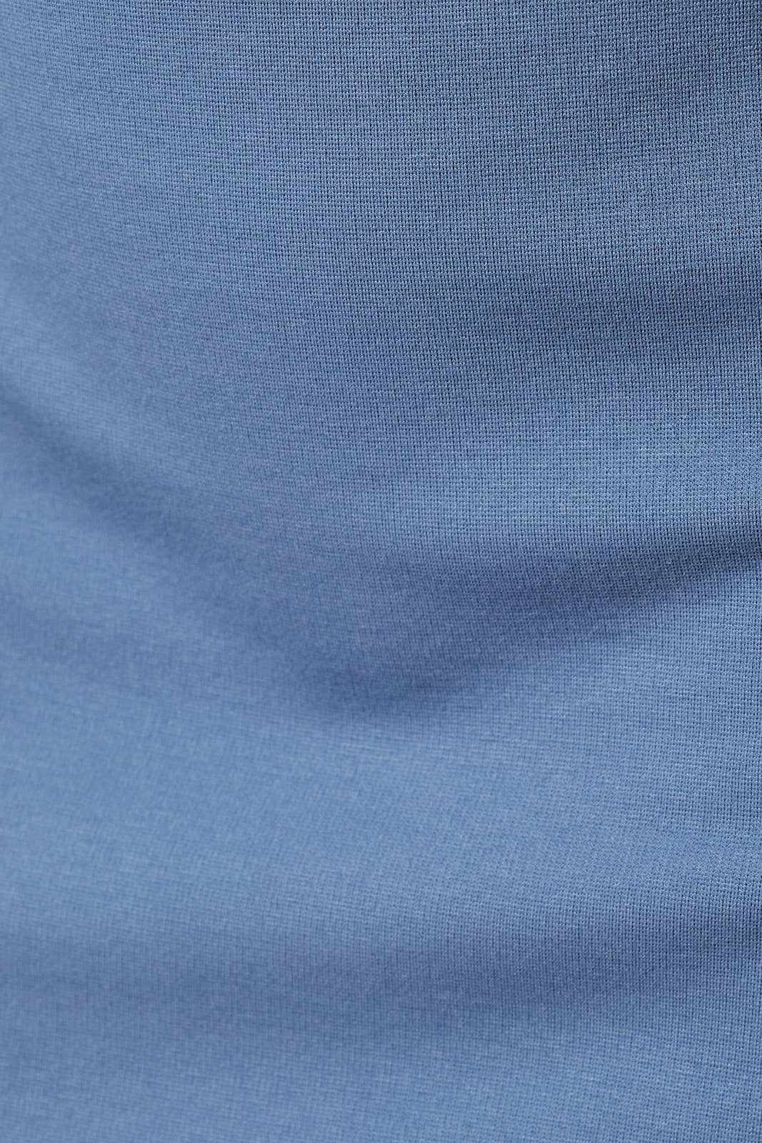 Gilli Round Neck Short Sleeve Front Tie Mini Dress: Denim Blue
