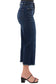 Chloe High Rise Wide Leg Cropped Frayed Jeans: Vintage Tint Dark Wash