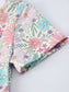 Spring Pastel Floral Girls Casual Dress