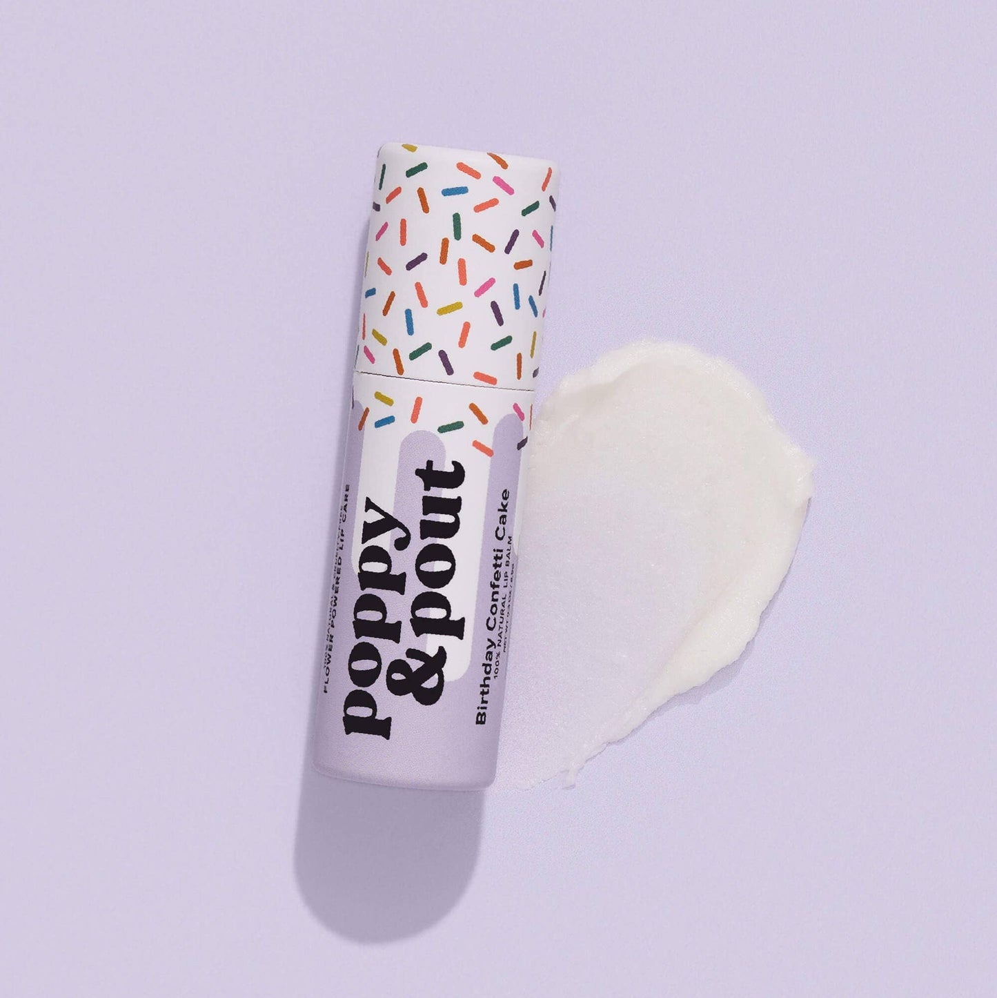 Poppy & Pout Birthday Cake Lip Balm- Purple