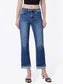Lovervet High Rise Cuffed Crop Straight