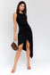 Sleeveless Twist Wrap Midi Dress *Multiple Colors*