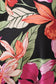 Spaghetti Strap Tropical Print Maxi Dress: Black-Multi Tropical
