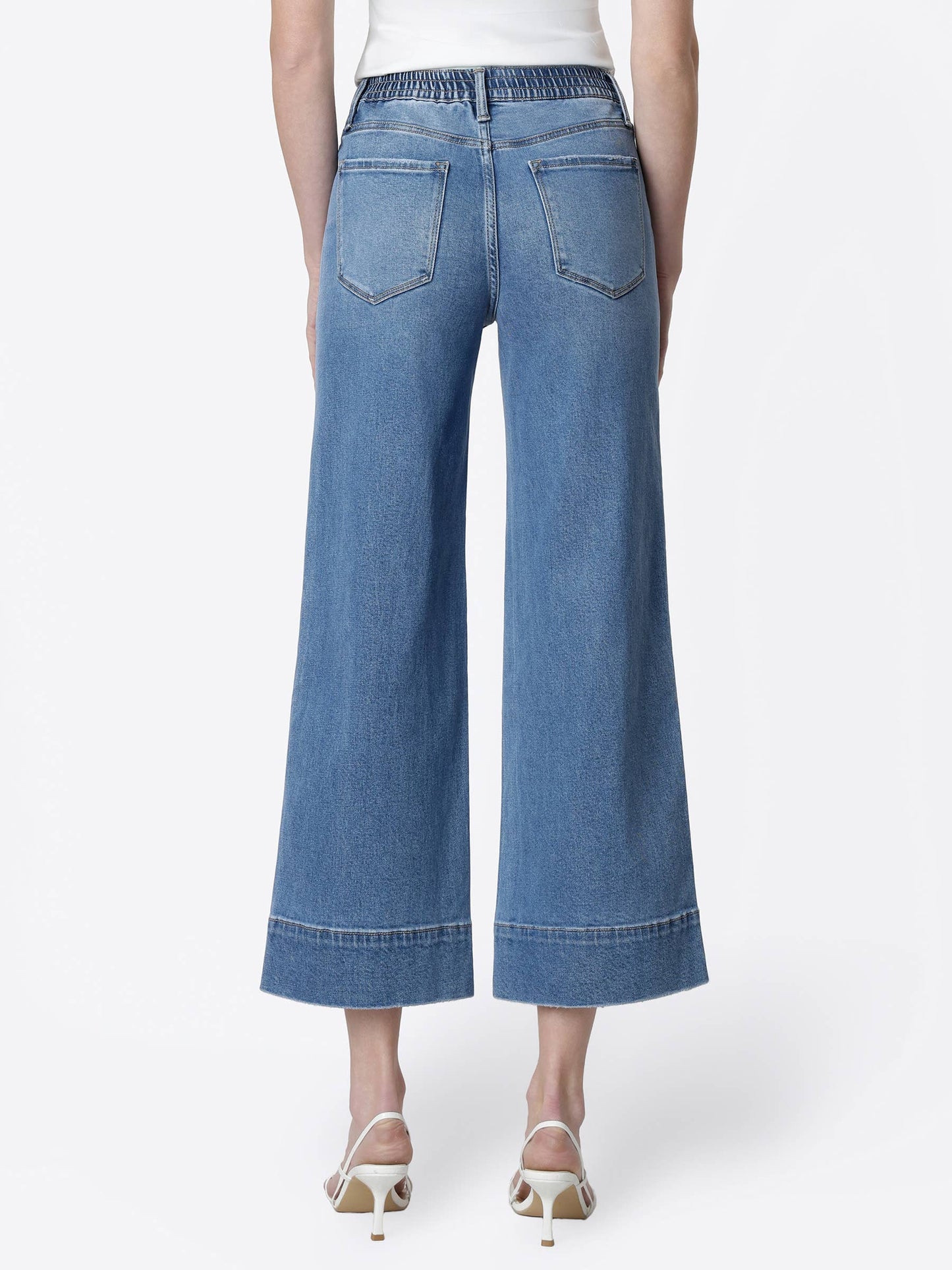 Lovervet High Rise Elastic Waistband Wide Leg