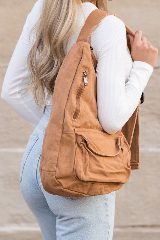 Oversized Canvas Sling *Multiple Colors*